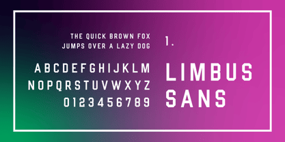 Limbus Sans Police Poster 5