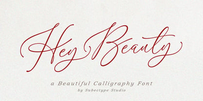 Hey Beauty Font Poster 1