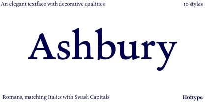 Ashbury Font Poster 1