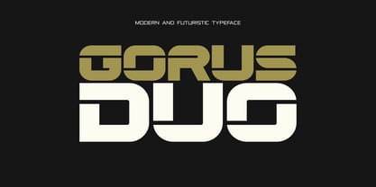 Gorus Duo Font Poster 1