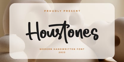 Houstones Font Poster 1