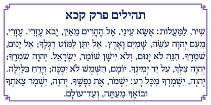 Hebrew Laila Tanach Font Poster 7