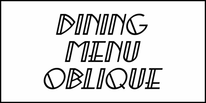 Dining Menu JNL Font Poster 4