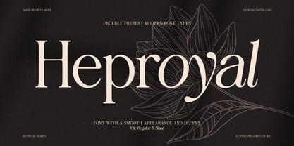 Heproyal Font Poster 1