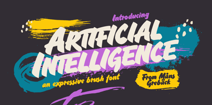 Artificial Intelligence Font Poster 1