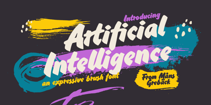 Artificial Intelligence Font Poster 4