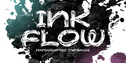 Ink Flow Font Poster 1