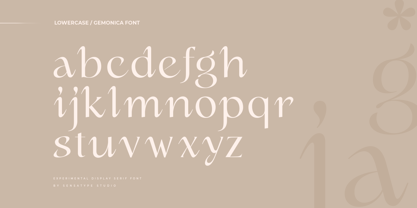 Gemonica Font Poster 9