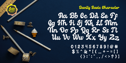 Danity Font Poster 3