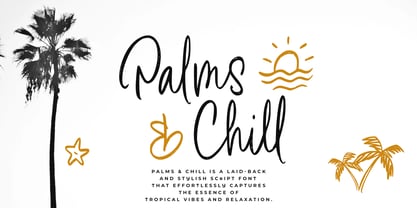 Palms & Chill Font Poster 1