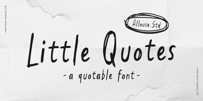Little Quotes Font Poster 1