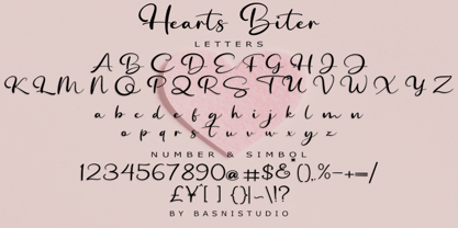 Hearts Biter Font Poster 7