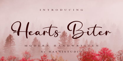 Hearts Biter Font Poster 1