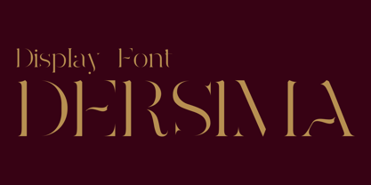 Dersima Font Poster 1