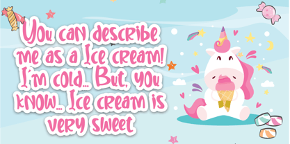 Sweet Unicorn Font Poster 3
