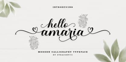Hello Amaria Font Poster 1