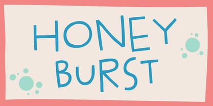 Honey Burst Font Poster 1