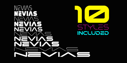 Nevias Font Poster 5