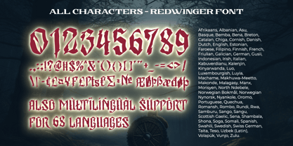 Redwinger Font Poster 10