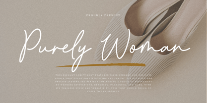 Purely Woman Font Poster 1