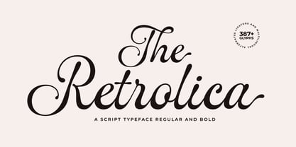 The Retrolica Font Poster 1