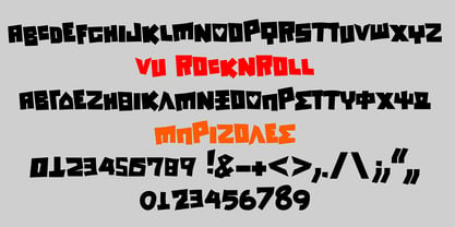 VU Rock N Roll Font Poster 7
