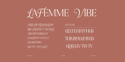 Lafemme Vibe Font Poster 8