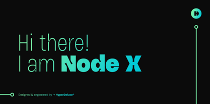 HD Node X Font Poster 1