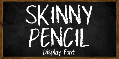 Skinny Pencil Font Poster 1