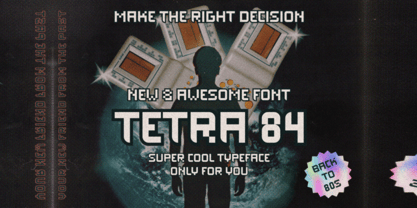 Tetra 84 Font Poster 2