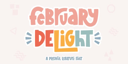 February Delight Font Poster 1