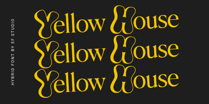 Yellow House Font Poster 1