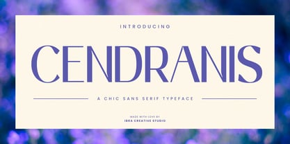 Cendranis Font Poster 1