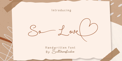 So love Font Poster 1