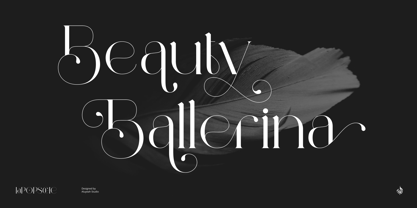 Al Beauty Ballerina Font Poster 1