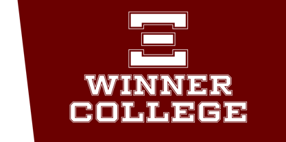 Winner College Font Poster 3