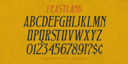 Feastland Font Poster 9