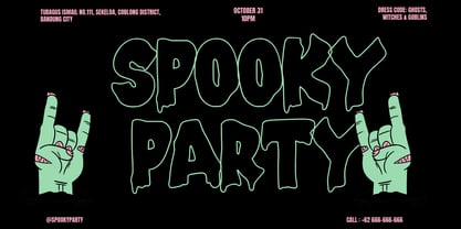 Creepy Spooky Font Poster 2