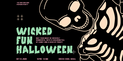 Creepy Spooky Font Poster 6