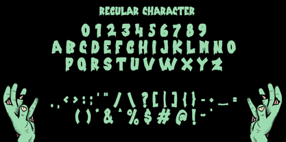 Creepy Spooky Font Poster 10