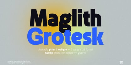 Maglith Grotesk Font Poster 1