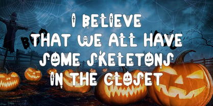 Skeletons Font Poster 5