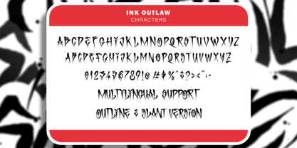 Ink Outlaw Font Poster 3