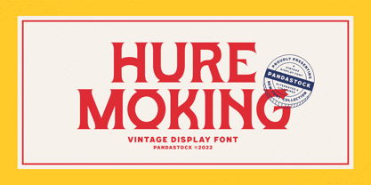 Hure Moking Font Poster 1