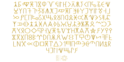 Ongunkan Proto Bulgarian Runic Font Poster 2