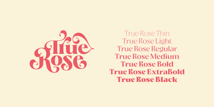 True Rose Font Poster 5