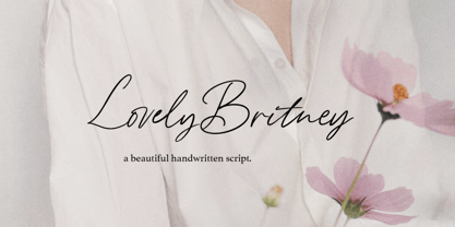 Lovely Britney Font Poster 1