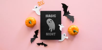 Night Ghost Font Poster 3