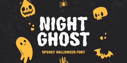 Night Ghost Font Poster 1