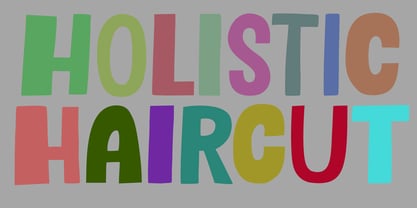 Holistic Haircut Font Poster 1
